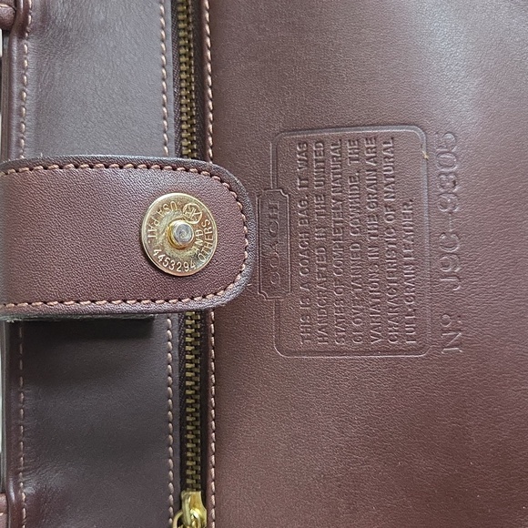 Vintage COACH Mahogany Bleeker Leather Tote Bag - Picture 13 of 14